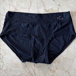 NWT Aerie Black Boybriefs with Pink Star Accents